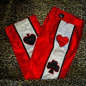 Girlyz fashion for the dirt Red Shimmery Rhinestone poker Riding 16 Y2K Atv